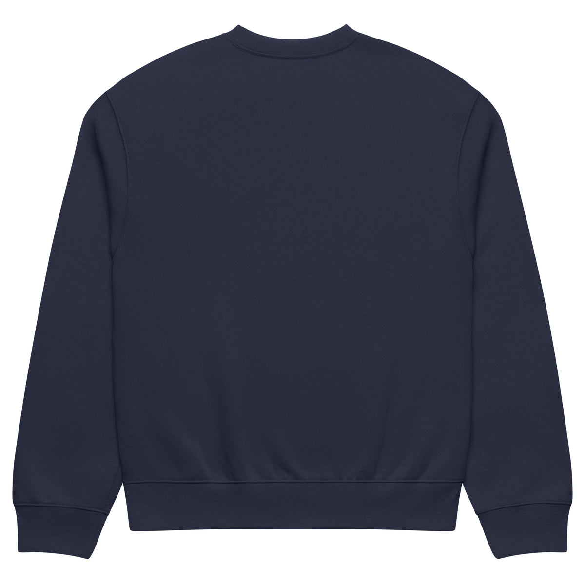 Ignis Become the Spark design, Be Magical collection, on a navy oversized heavyweight sweatshirt, back view