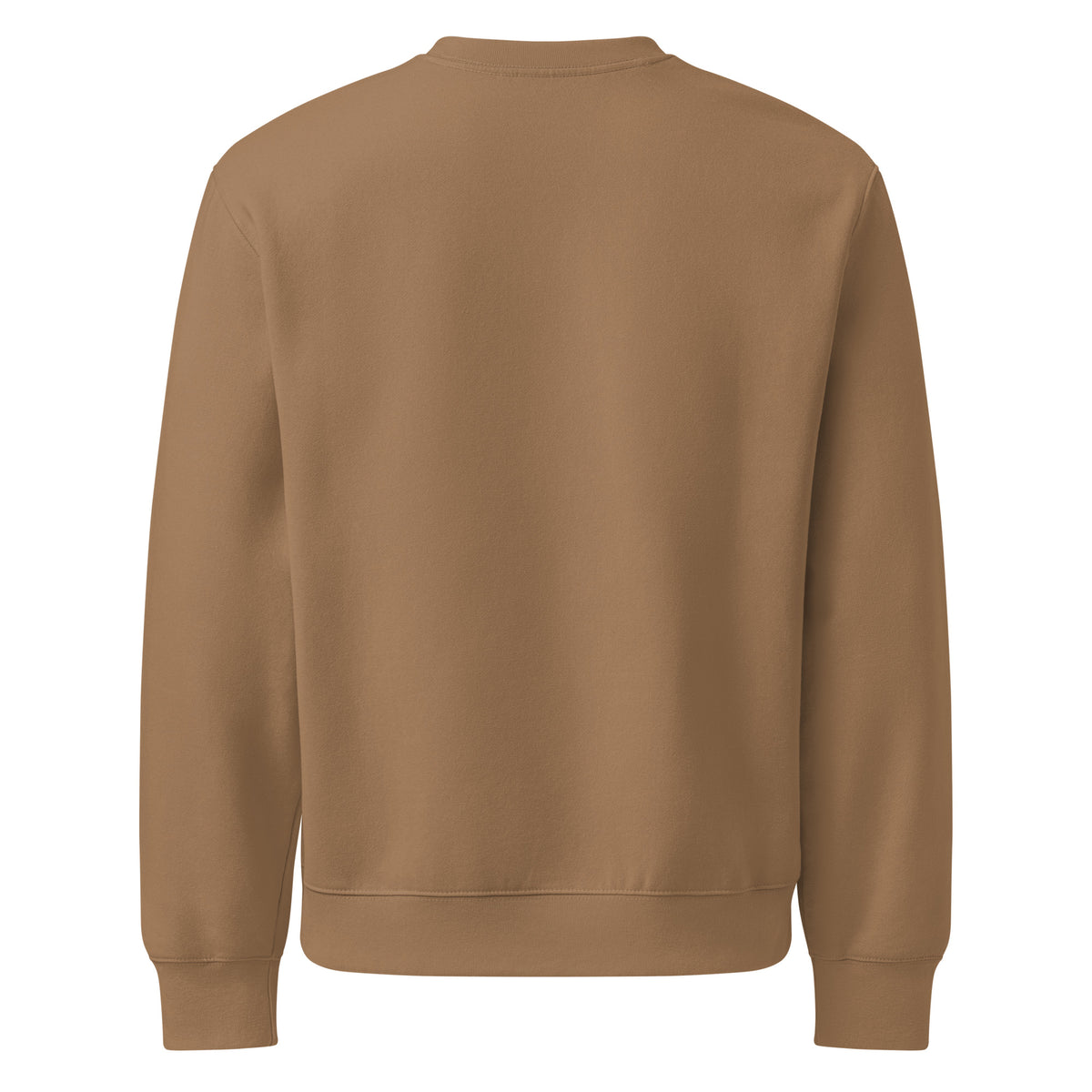 Gemini zodiac oversized sweatshirt in vintage brown, back view