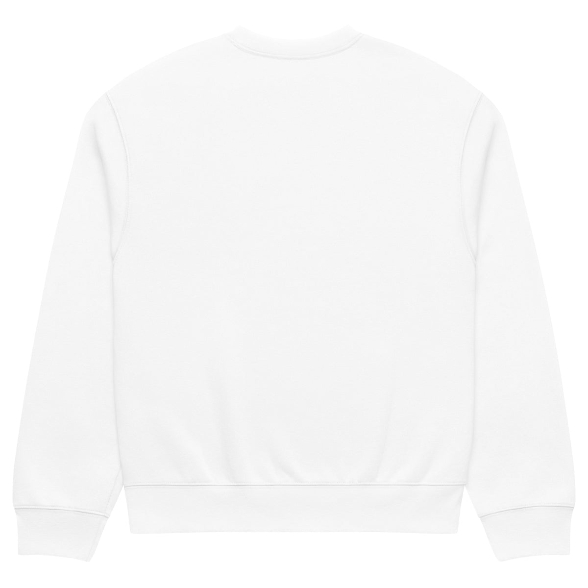 Ignis Become the Spark design, Be Magical collection, on a white oversized heavyweight sweatshirt, back view