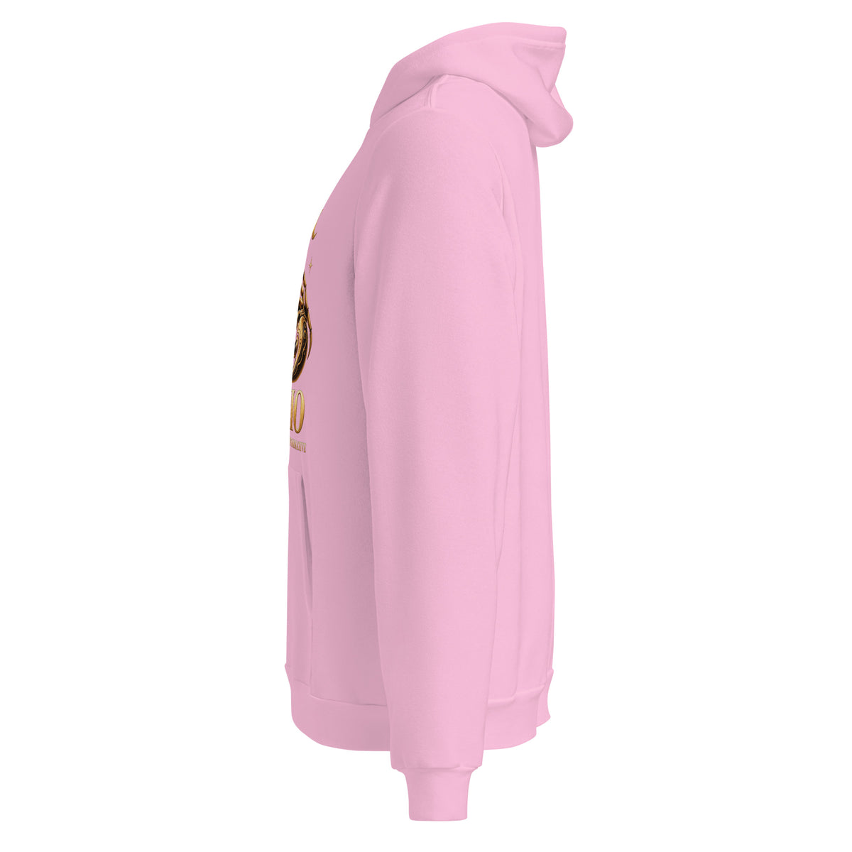 Scorpio zodiac hoodie in lilac, left side view